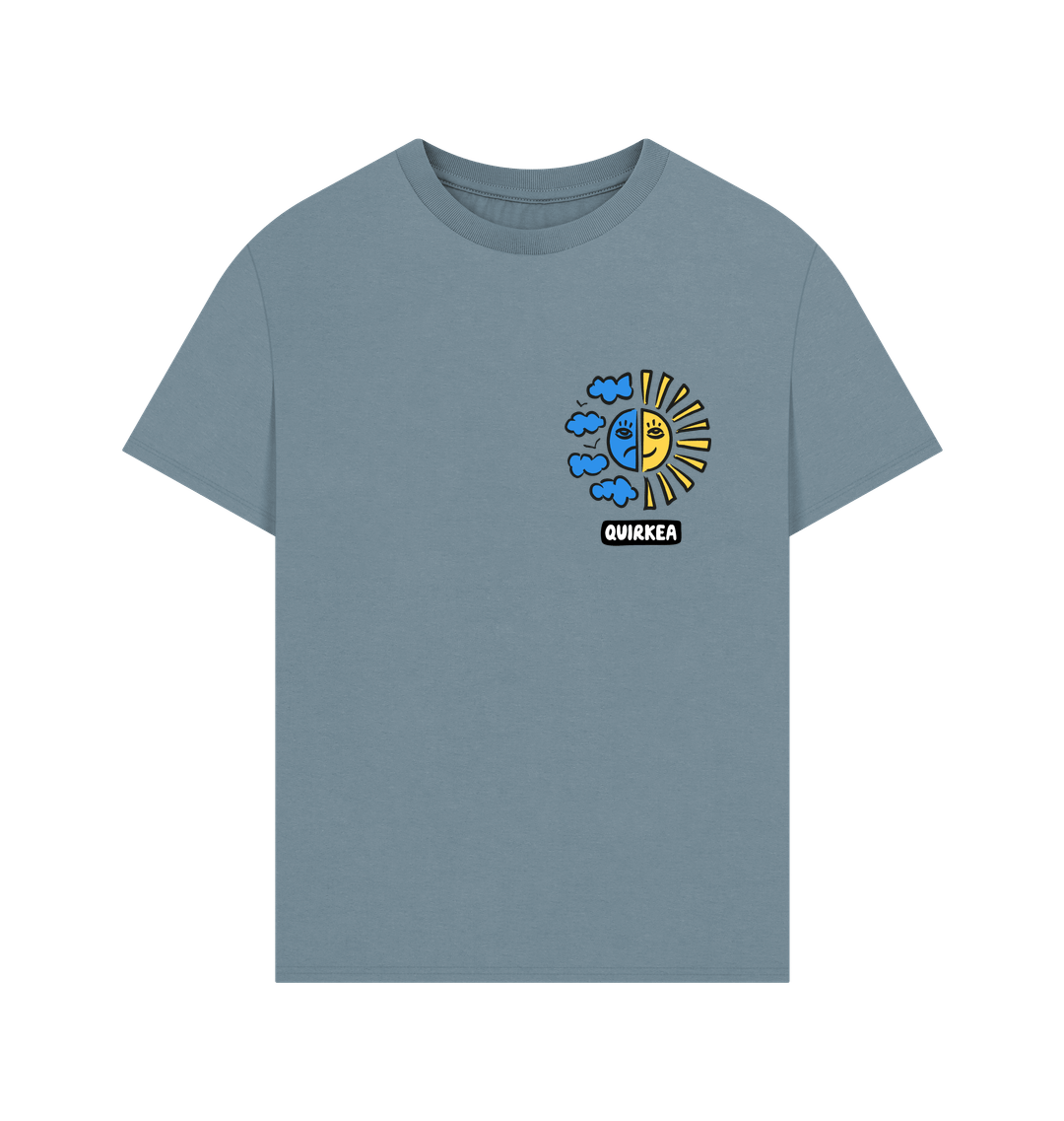 Stone Blue Printed T-shirt