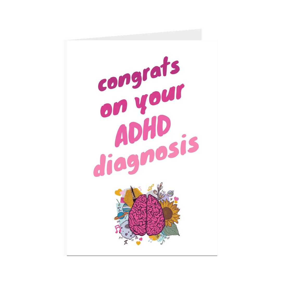 White Printed Greetings Cards