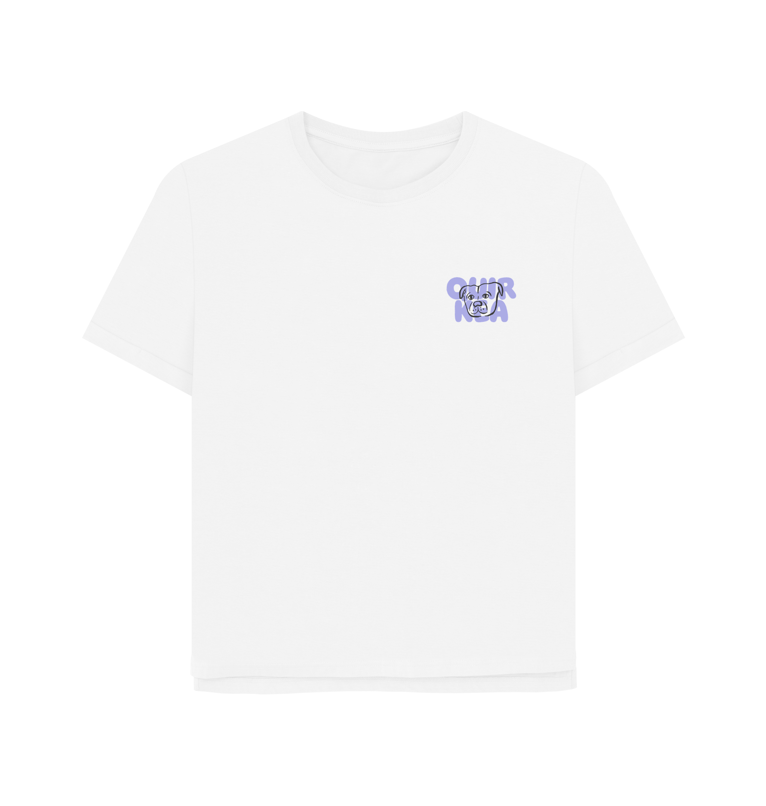 White Printed T-shirt Front