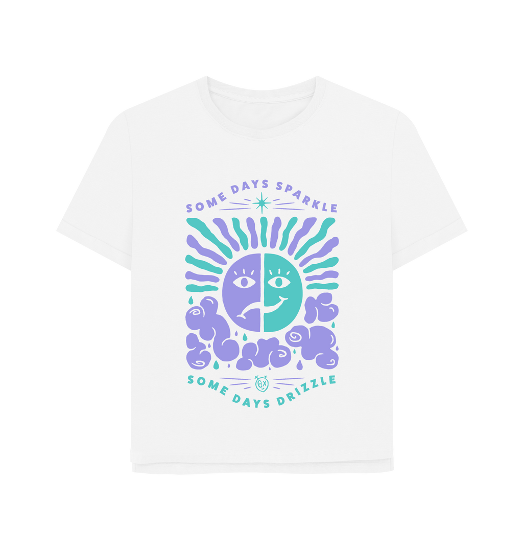 White Printed T-shirt Front