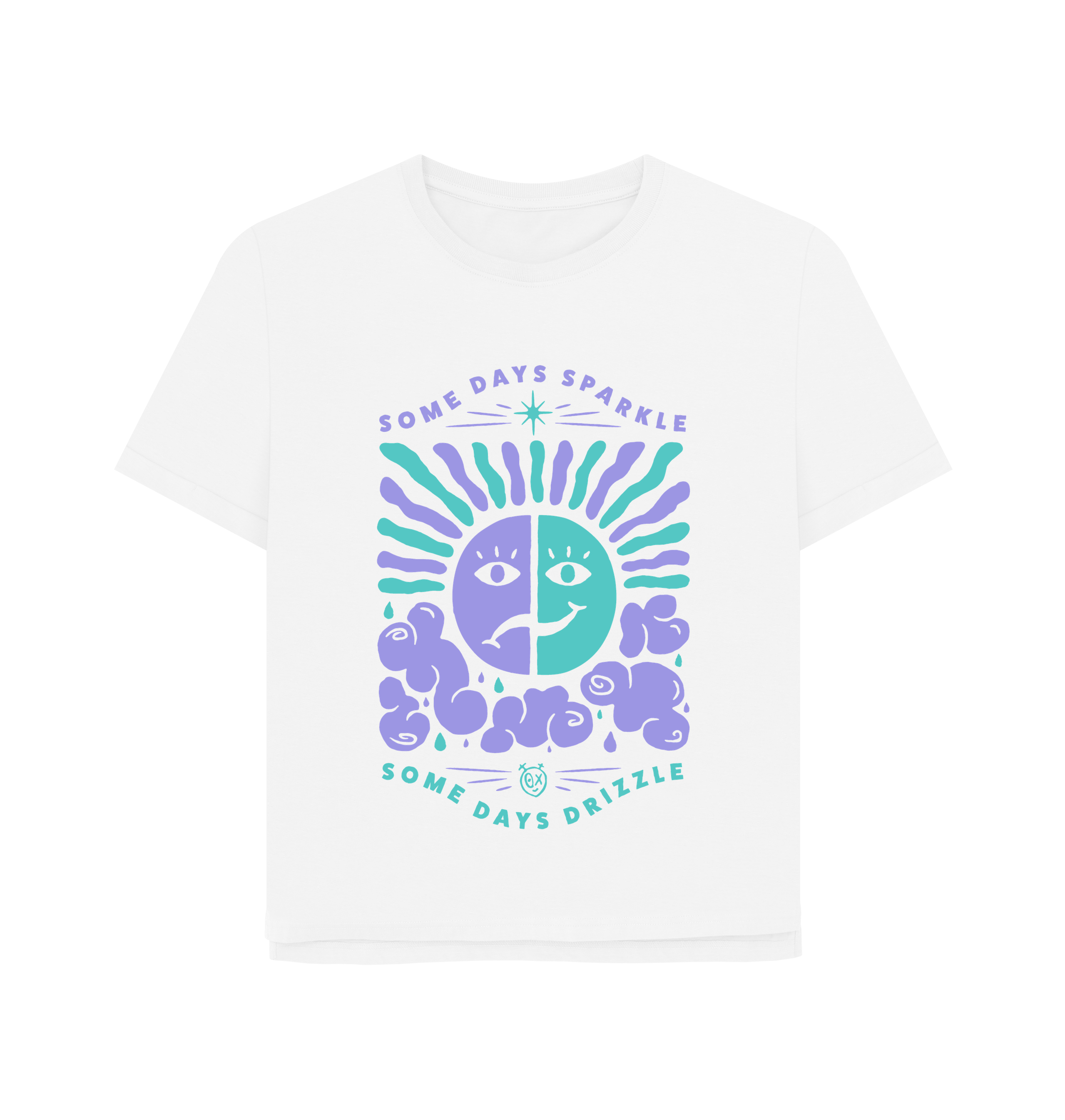 White Printed T-shirt Front