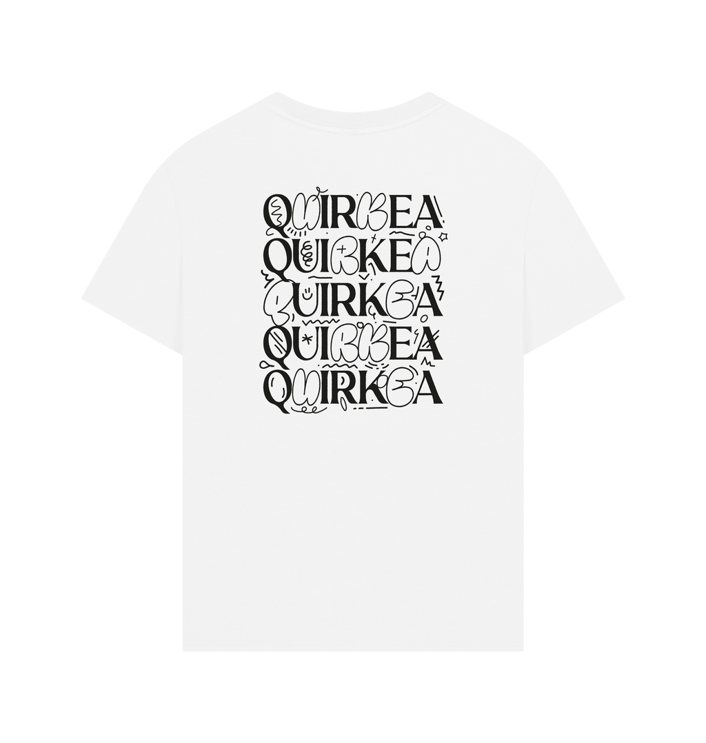 White Printed T-shirt Back