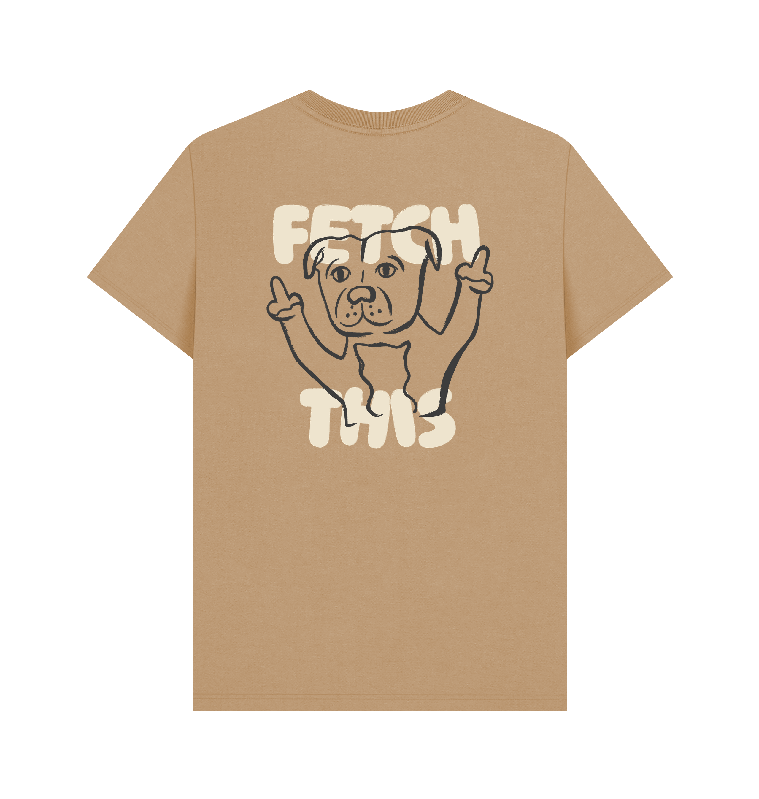 Sand Printed T-shirt Back