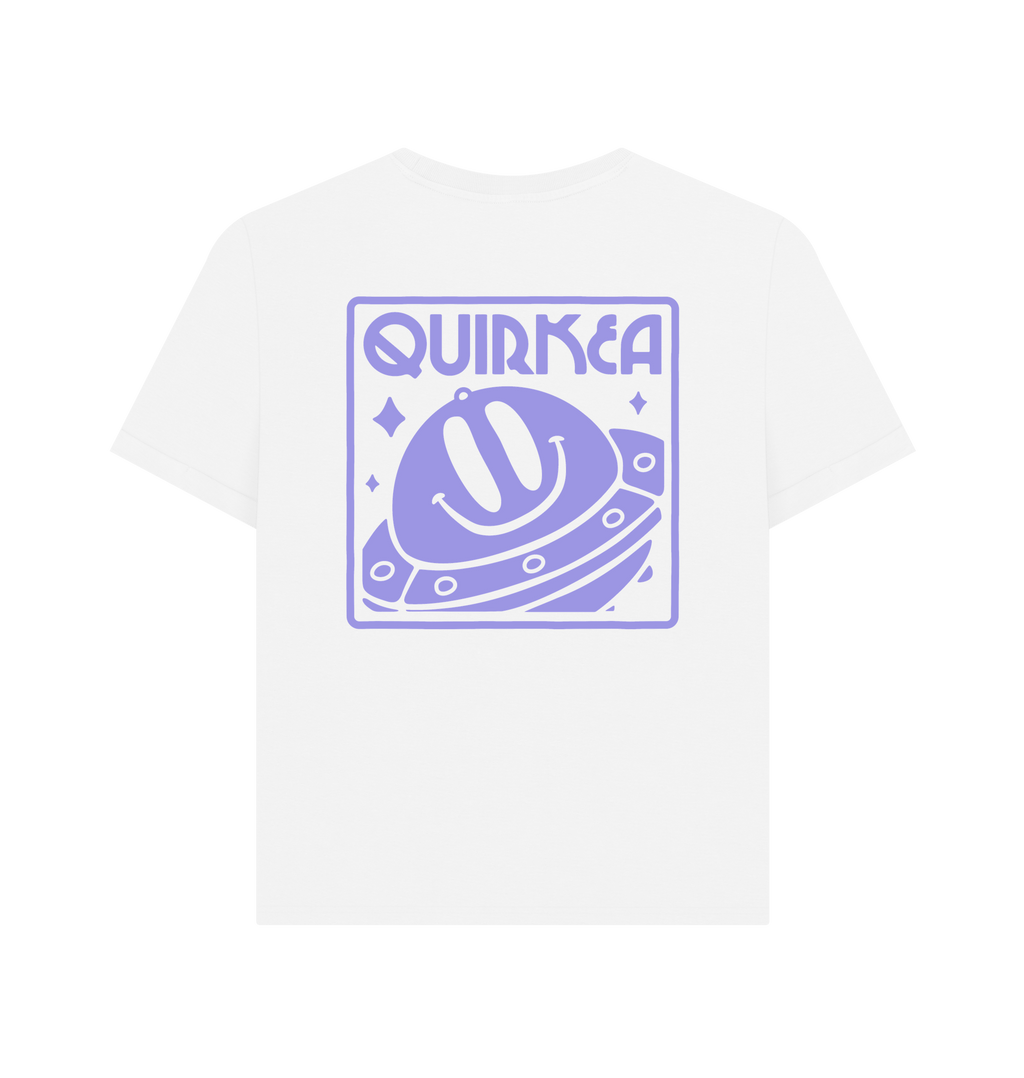 White Printed T-shirt Back