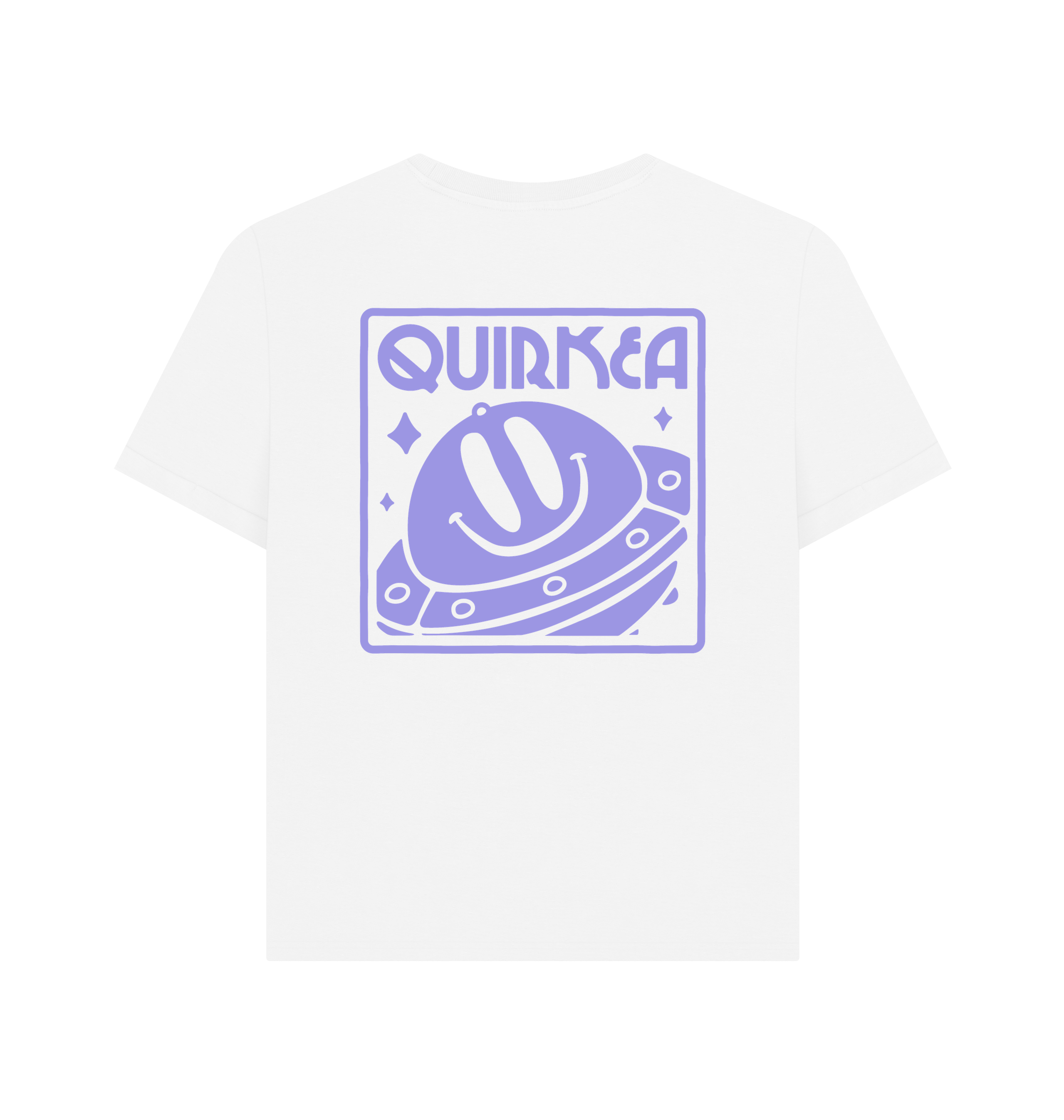 White Printed T-shirt Back