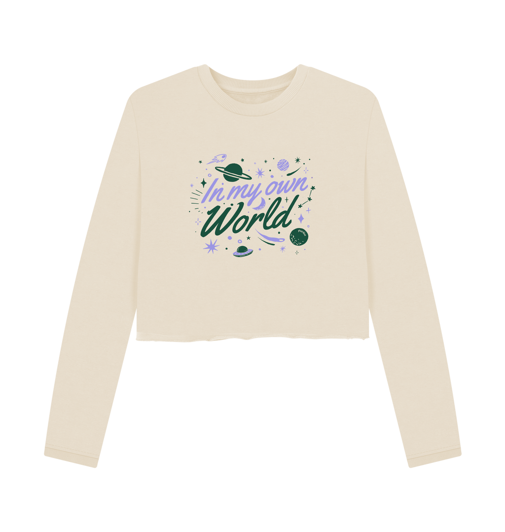Oat Printed Boxy Jumpers Front