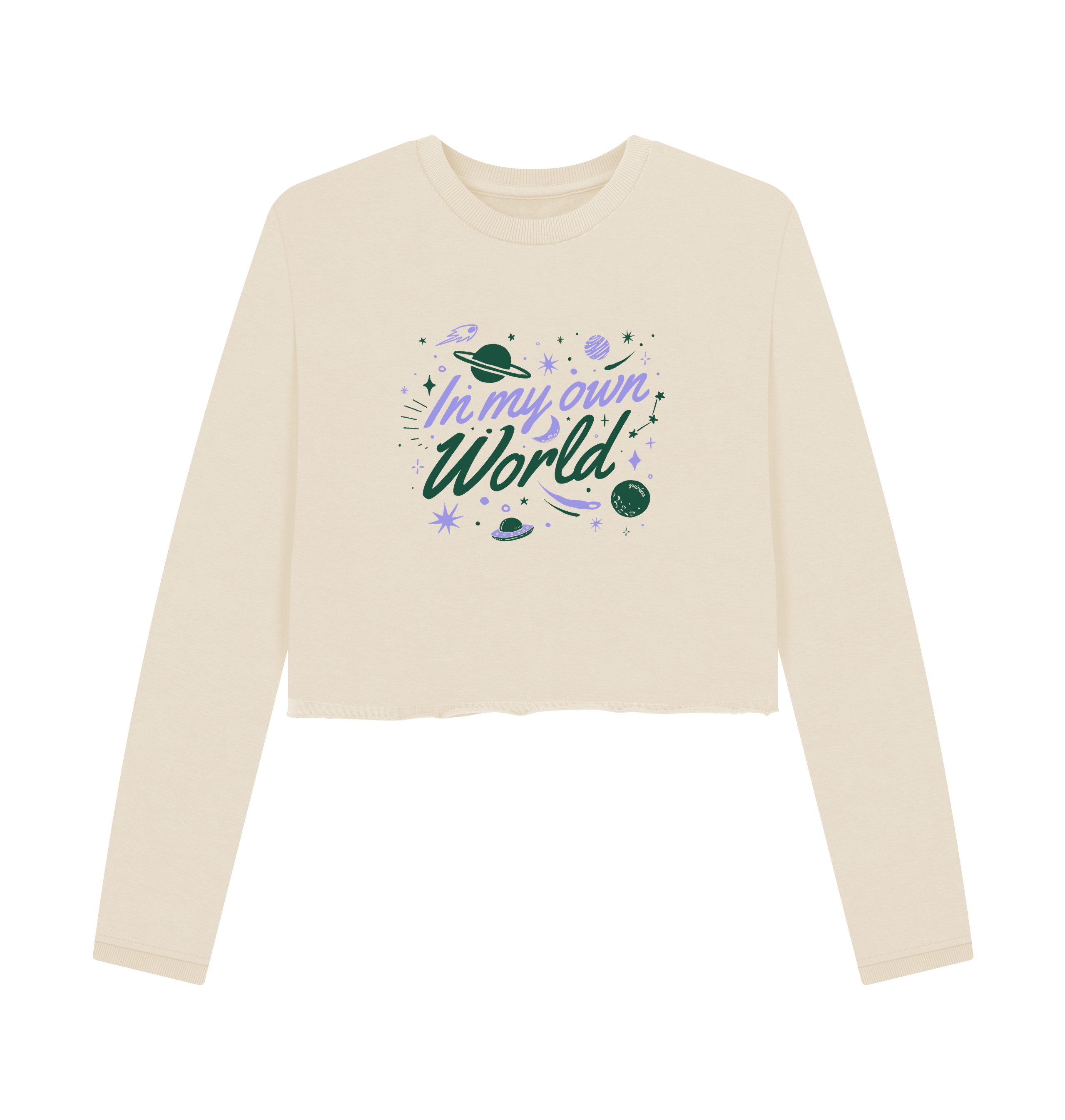Oat Printed Boxy Jumpers Front