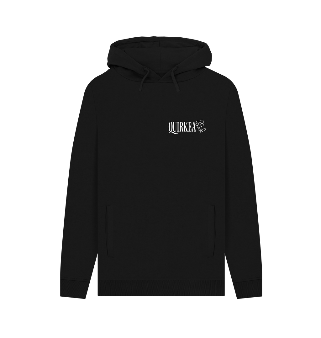 Black Printed Hoody Front