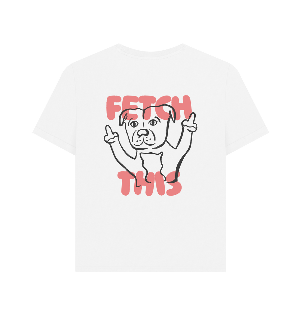 White Printed T-shirt Back