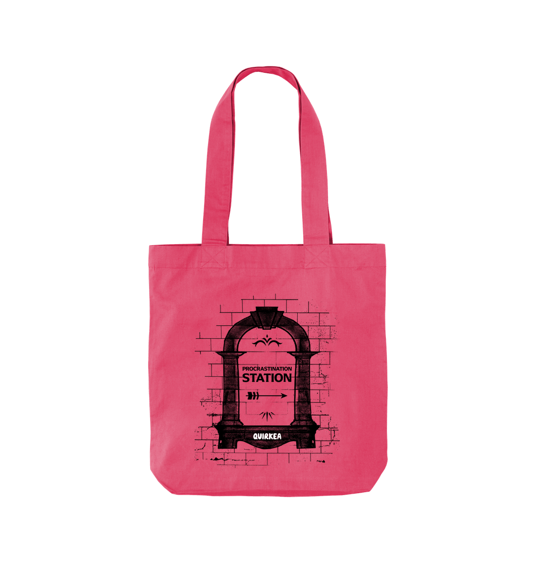 Raspberry Pink Printed Bag