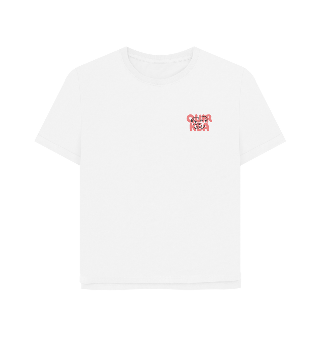 White Printed T-shirt Front