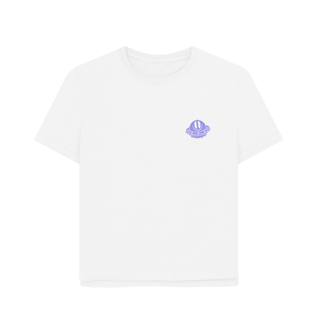 White Printed T-shirt Front