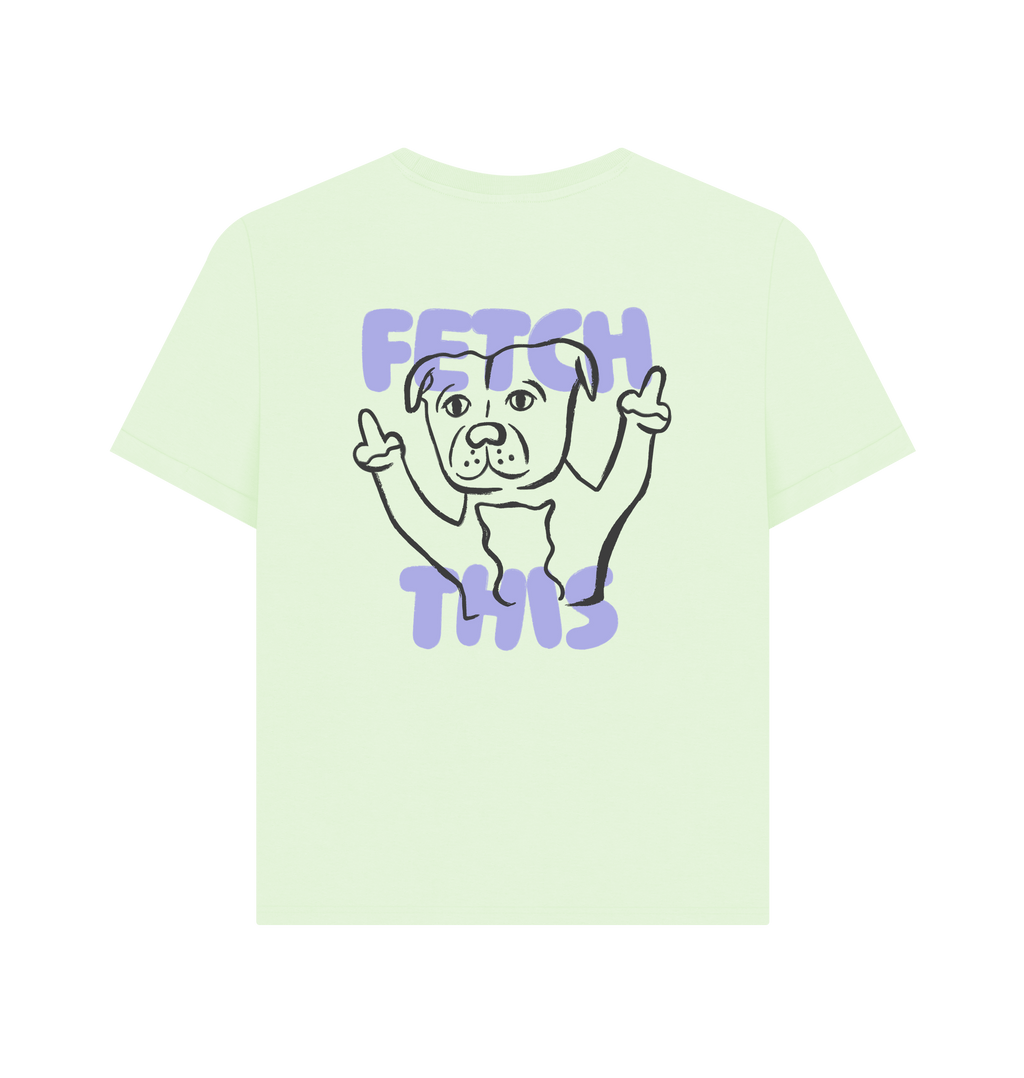 Pastel Green Printed T-shirt Back