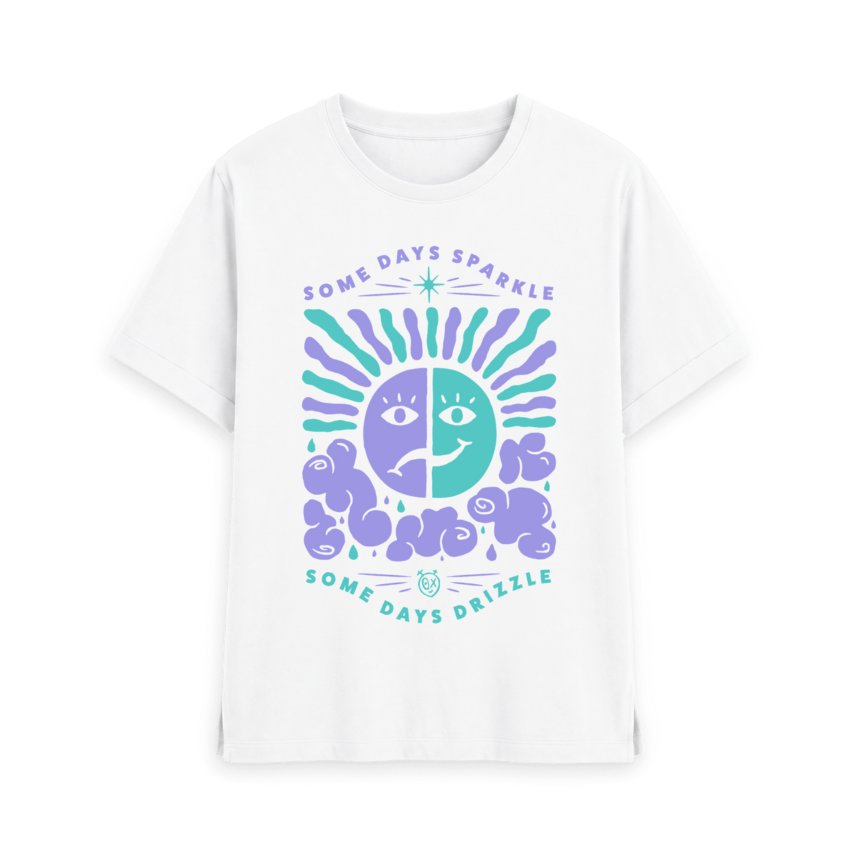 White Printed T-shirt Front