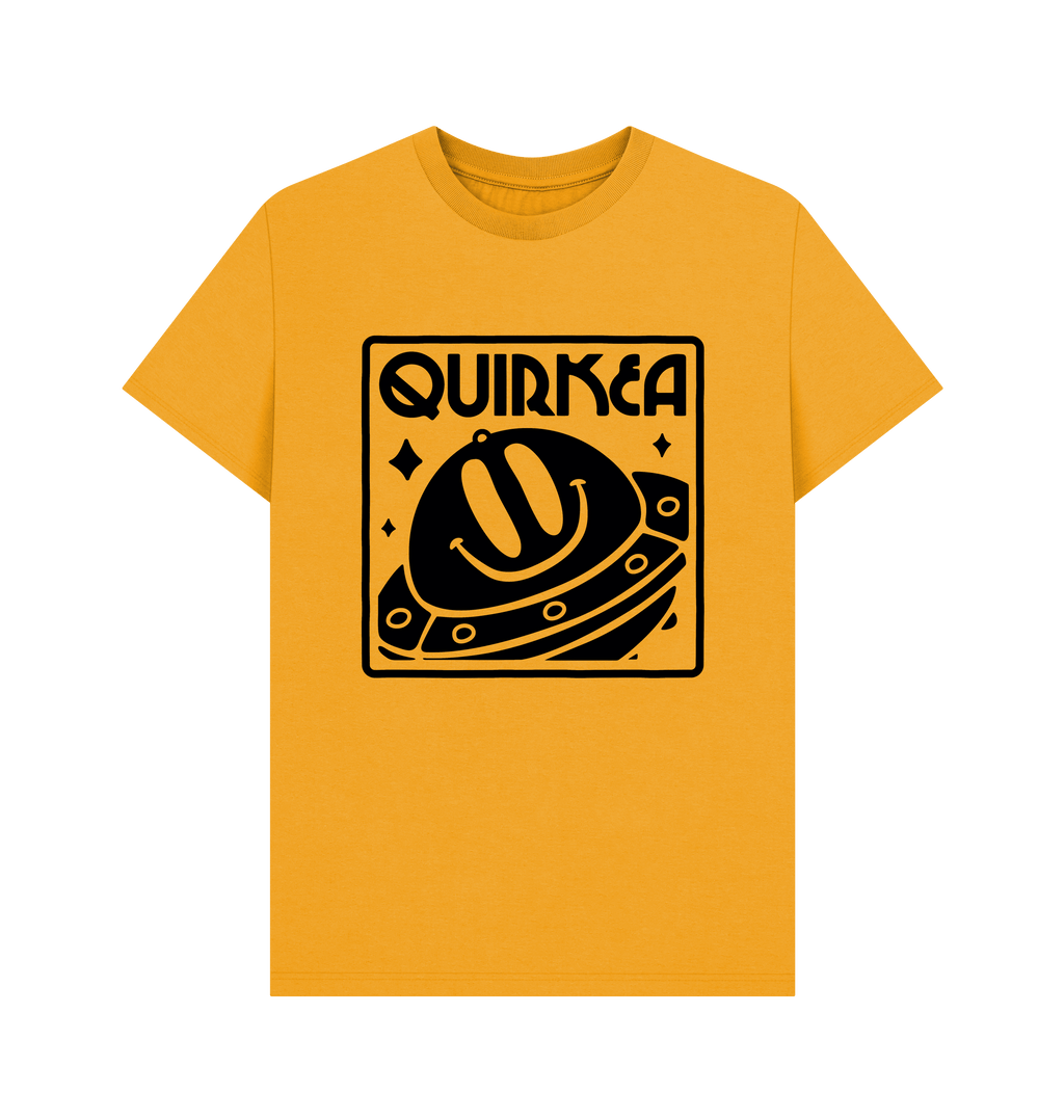 Mustard Printed T-shirt Front