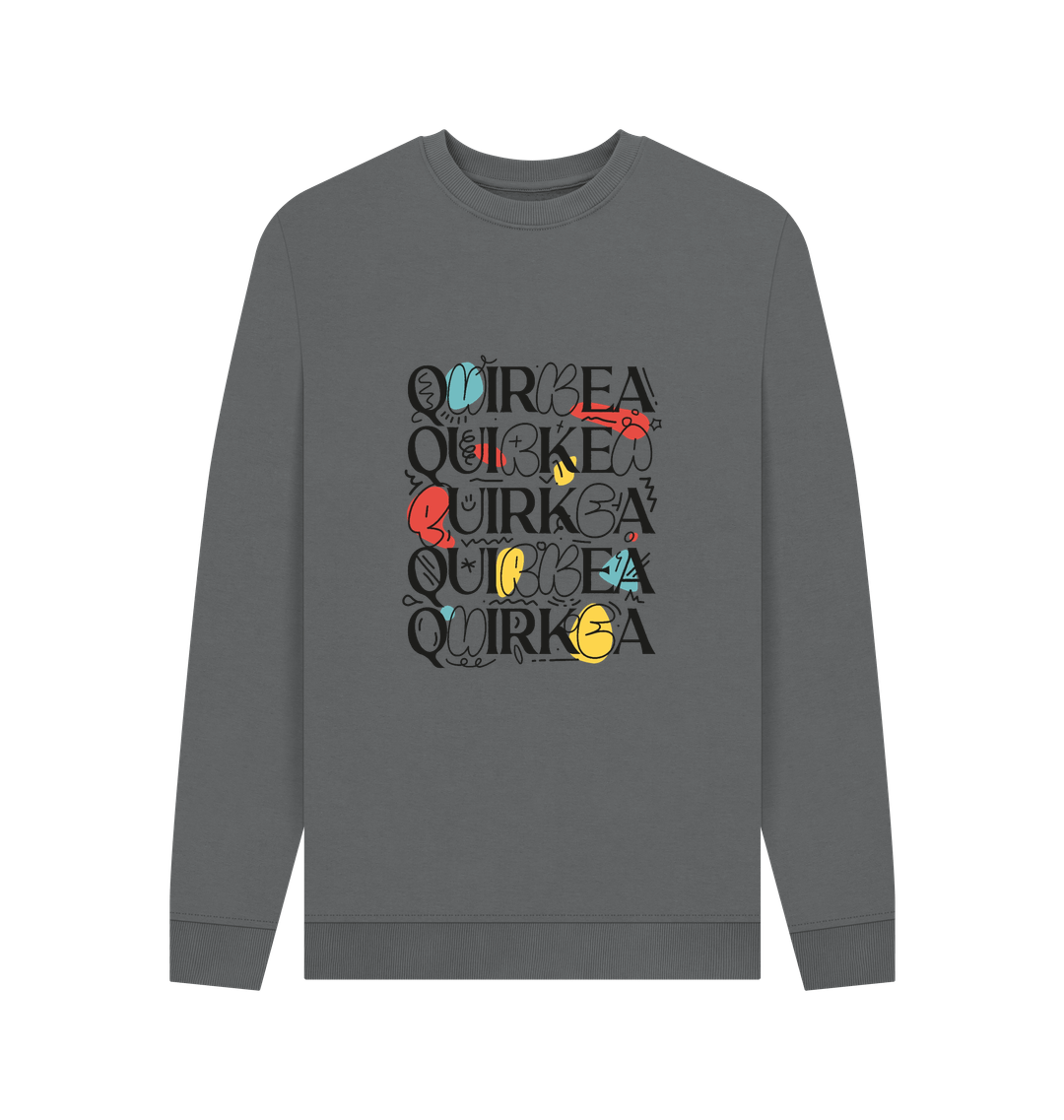 Slate Grey Printed Sweater