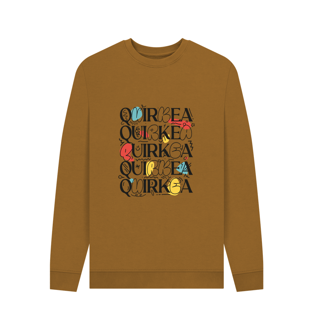 Brown Printed Sweater