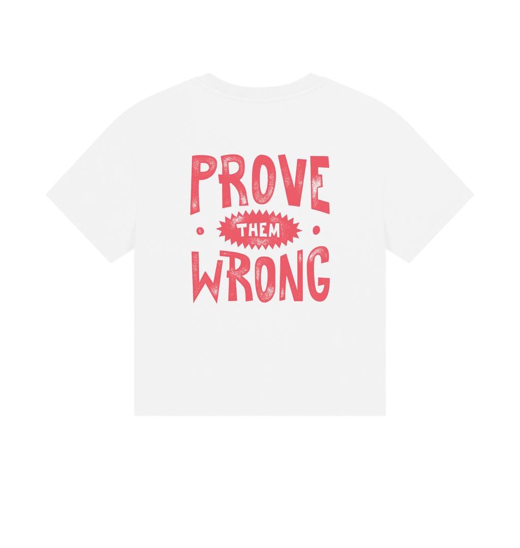 White Printed T-shirt Back
