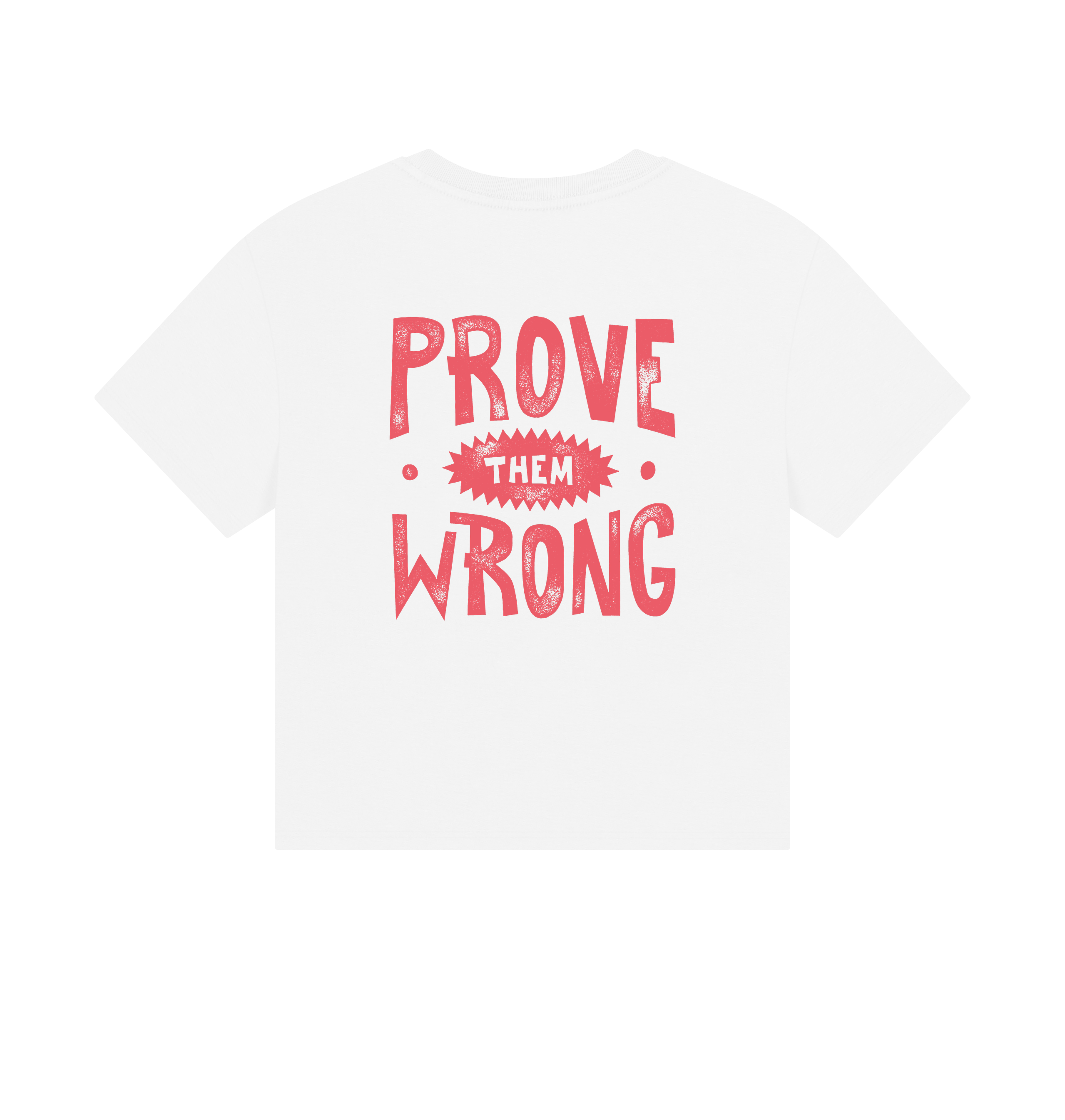 White Printed T-shirt Back