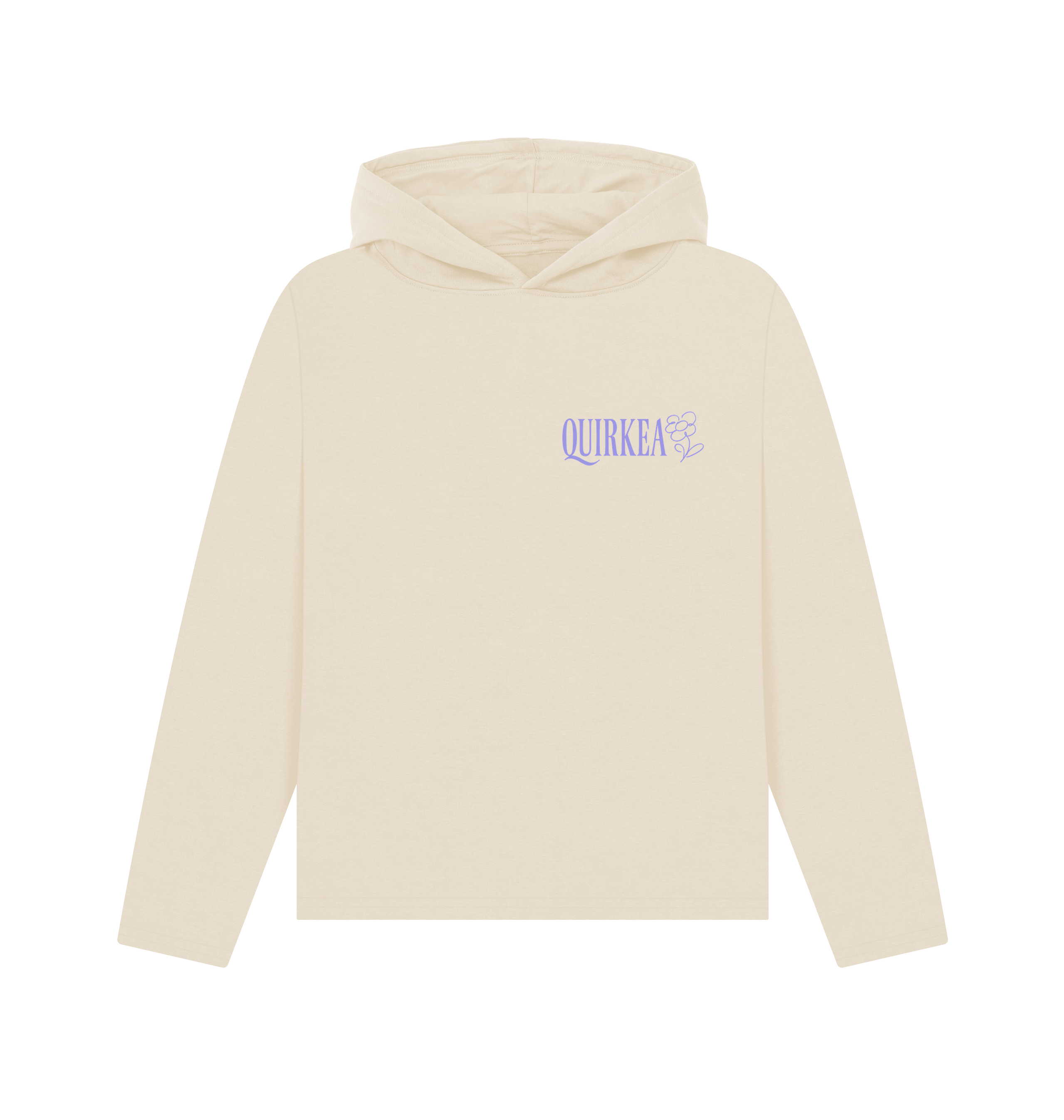 Oat Printed Hoody Front