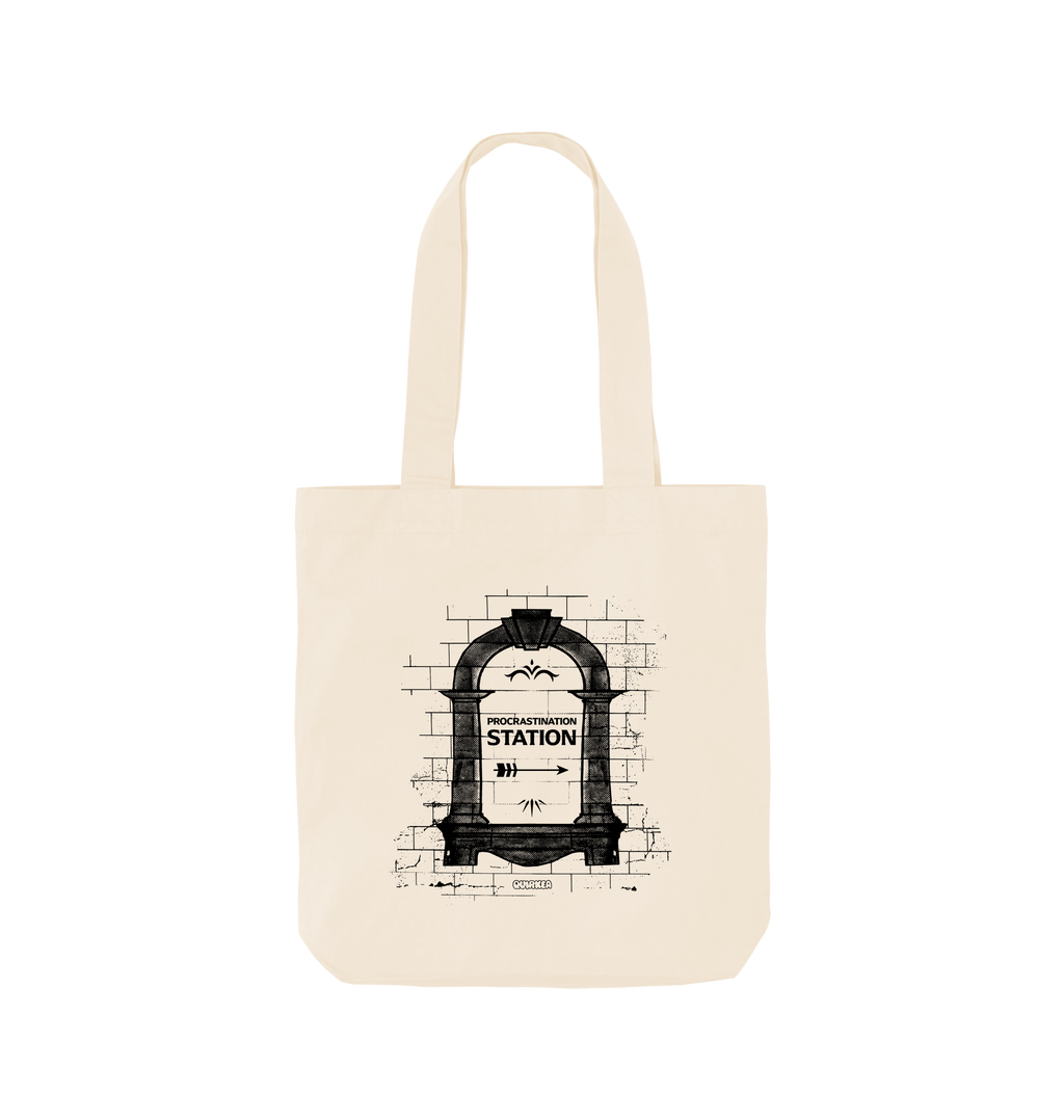 Natural Printed Bag Front