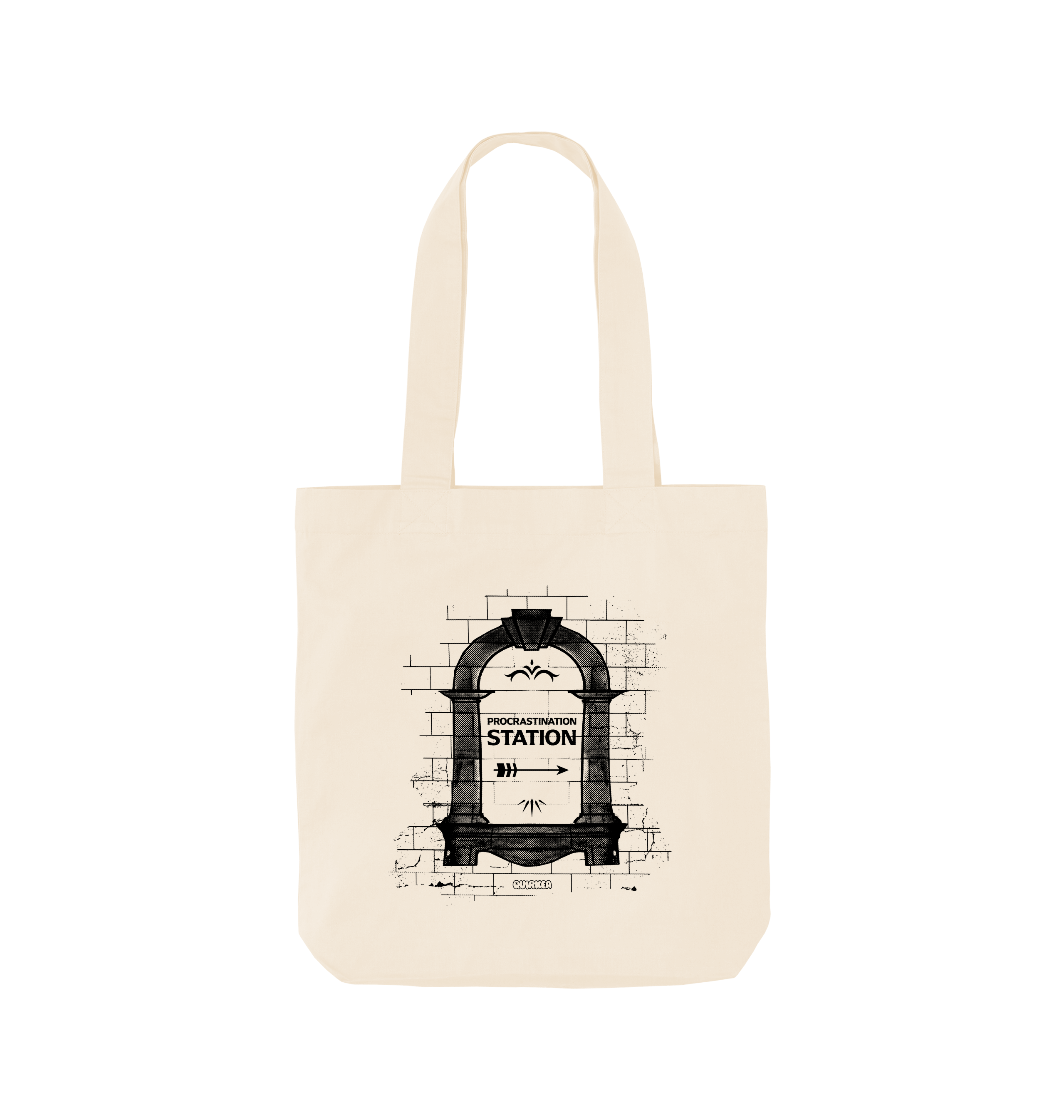 Natural Printed Bag Front