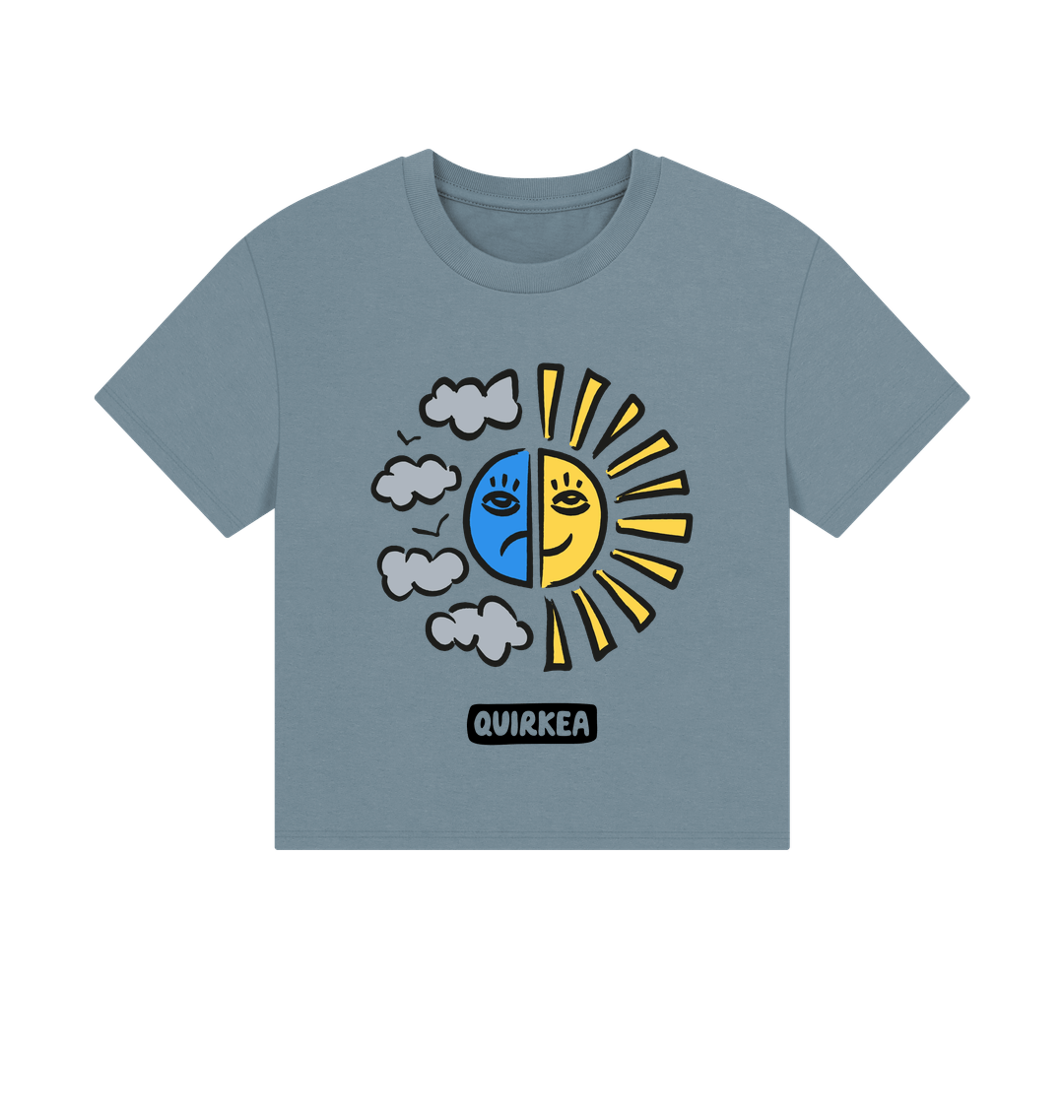 Stone Blue Printed T-shirt
