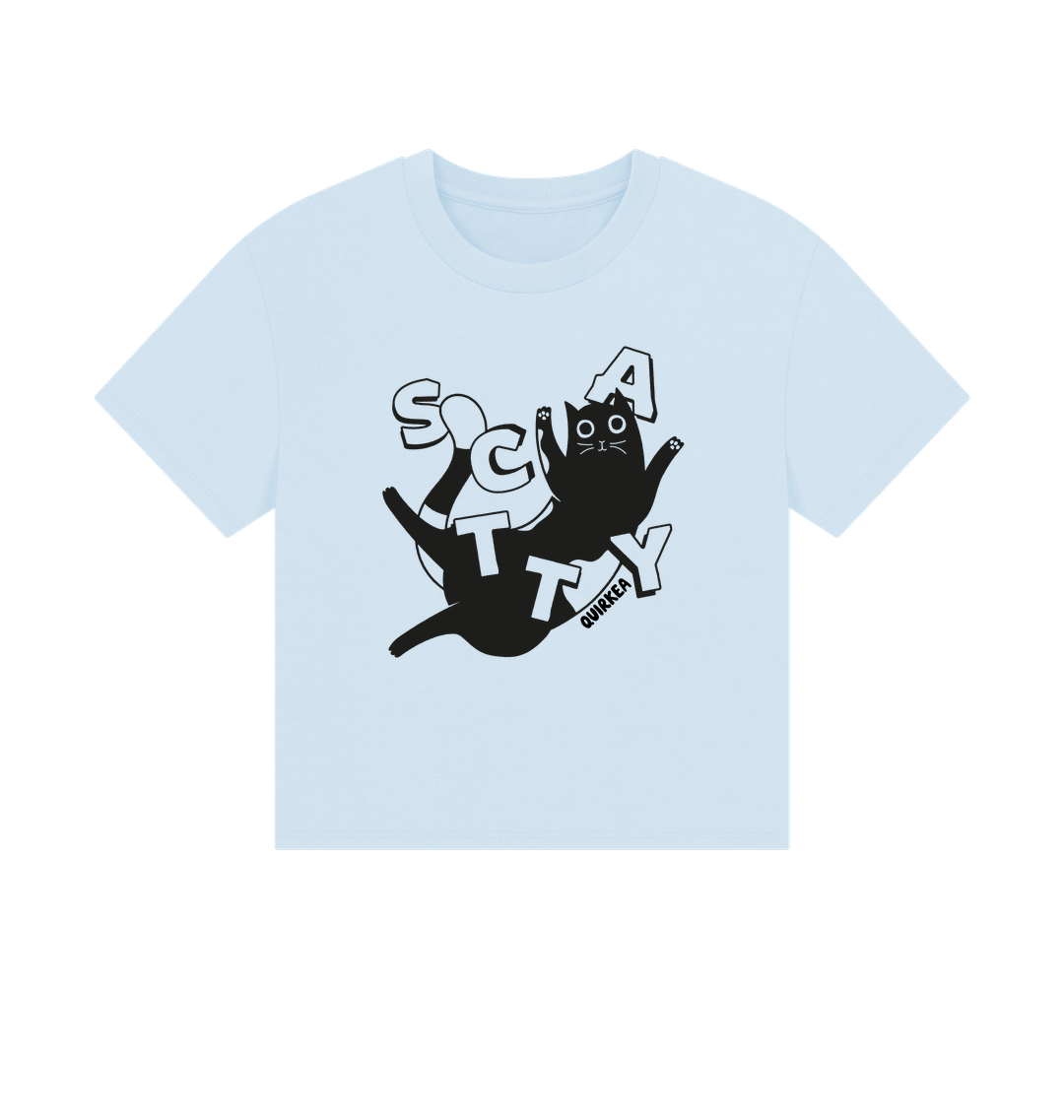Sky Blue Printed T-shirt