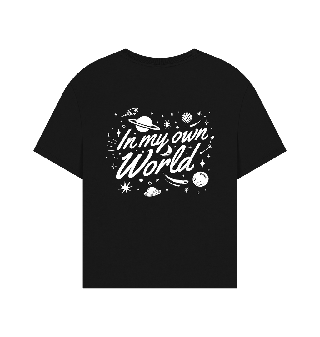 Black Printed T-shirt Back
