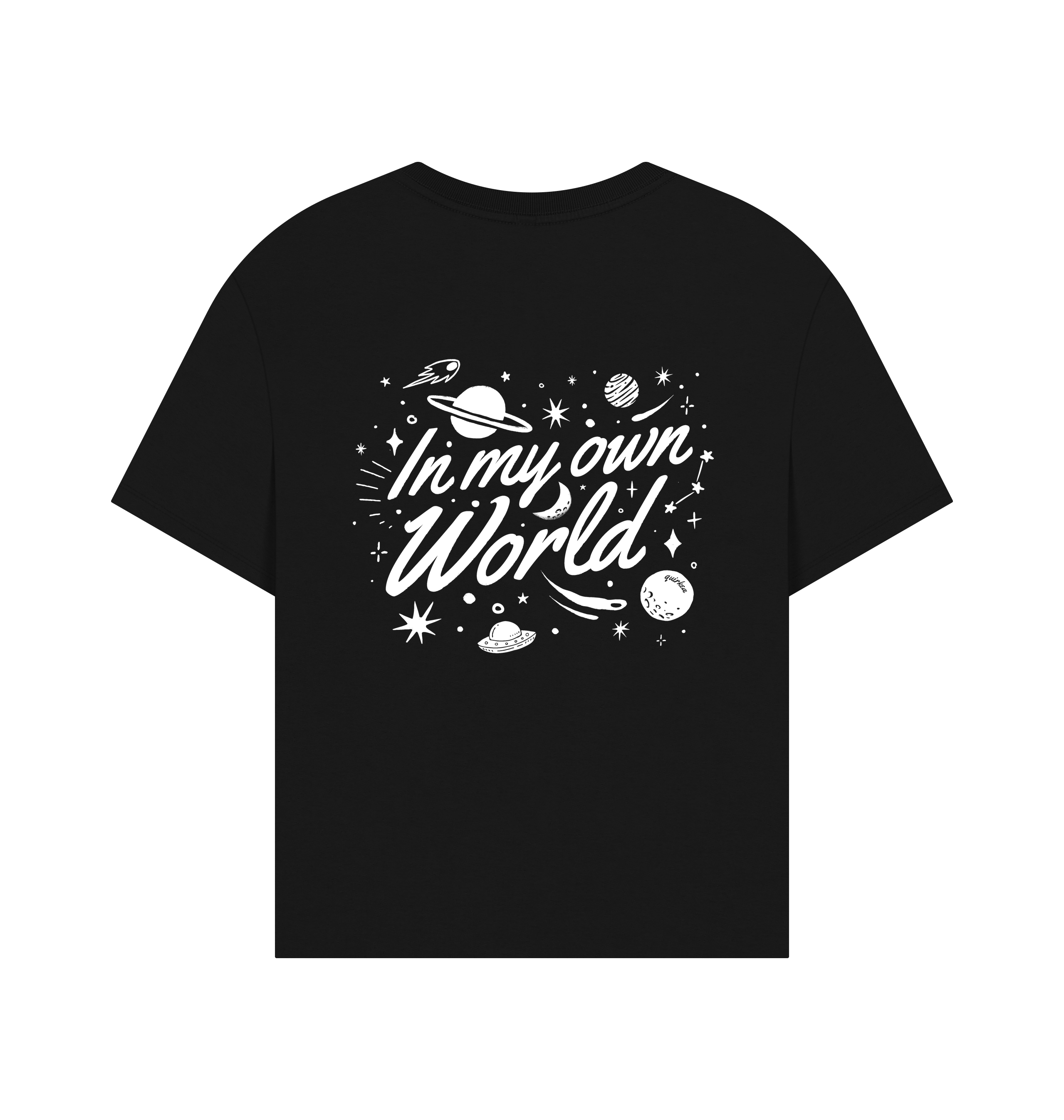 Black Printed T-shirt Back