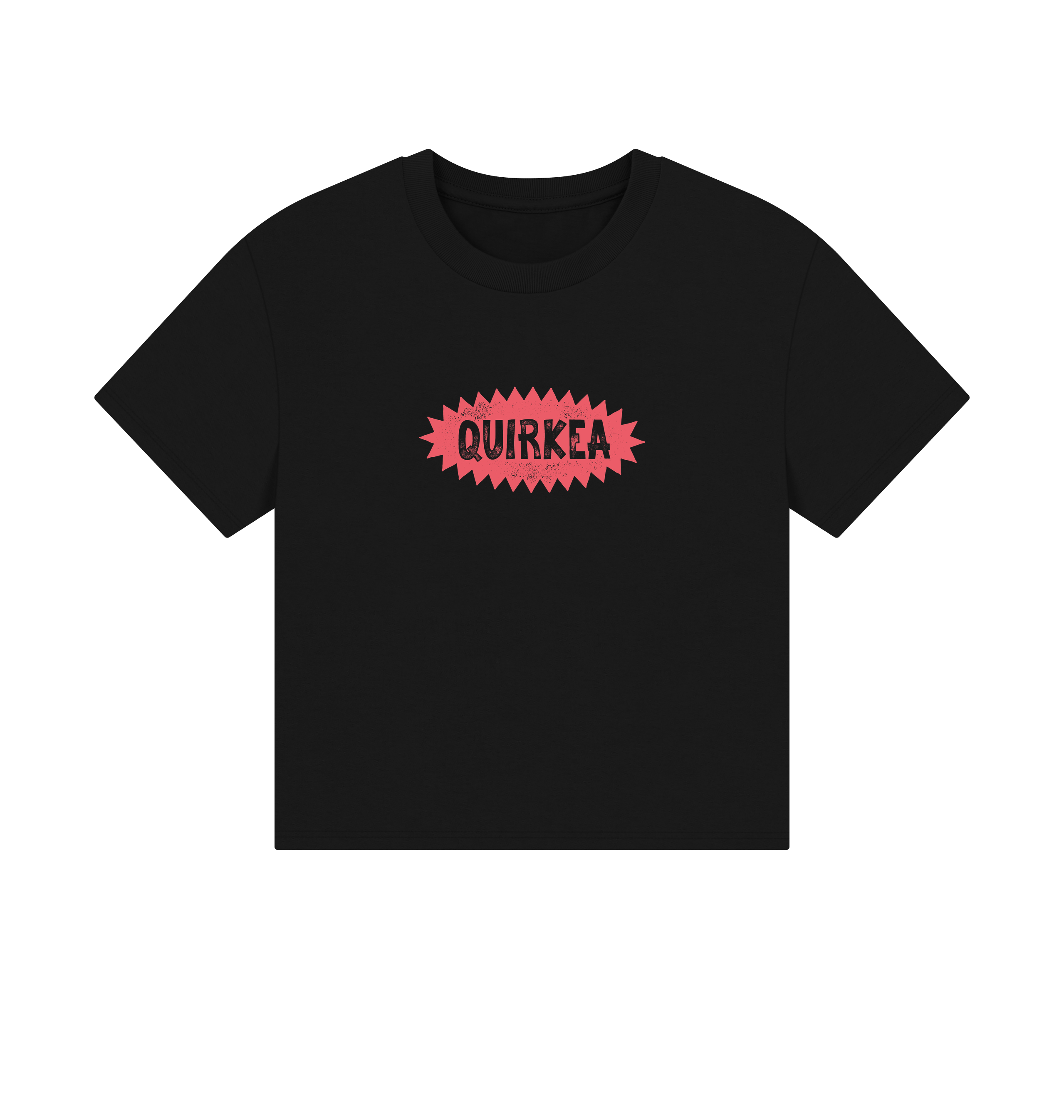 Black Printed T-shirt Front