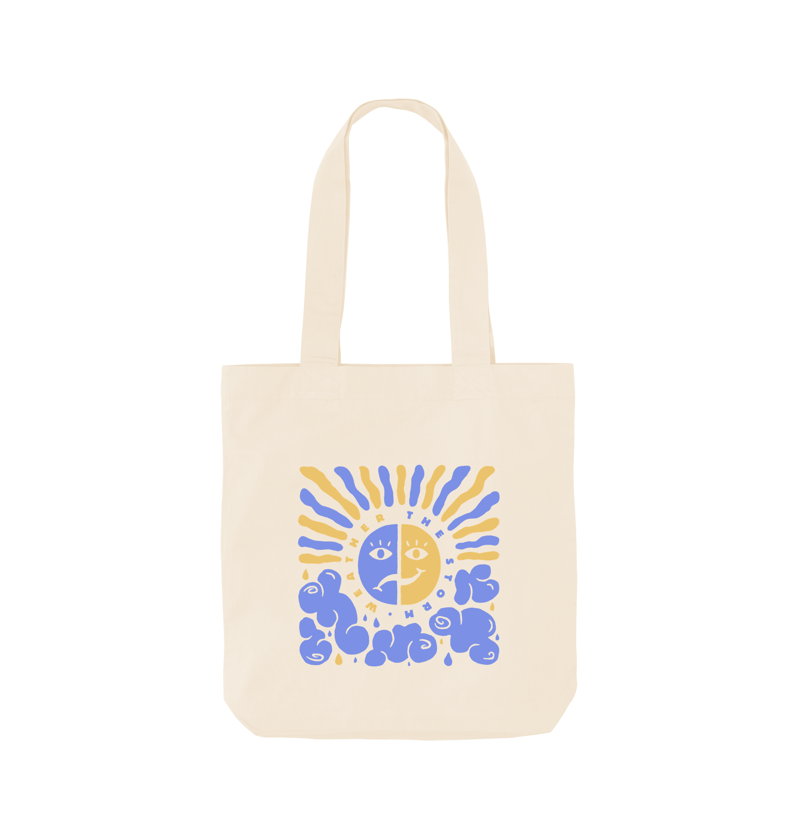 Natural Printed Bag Front