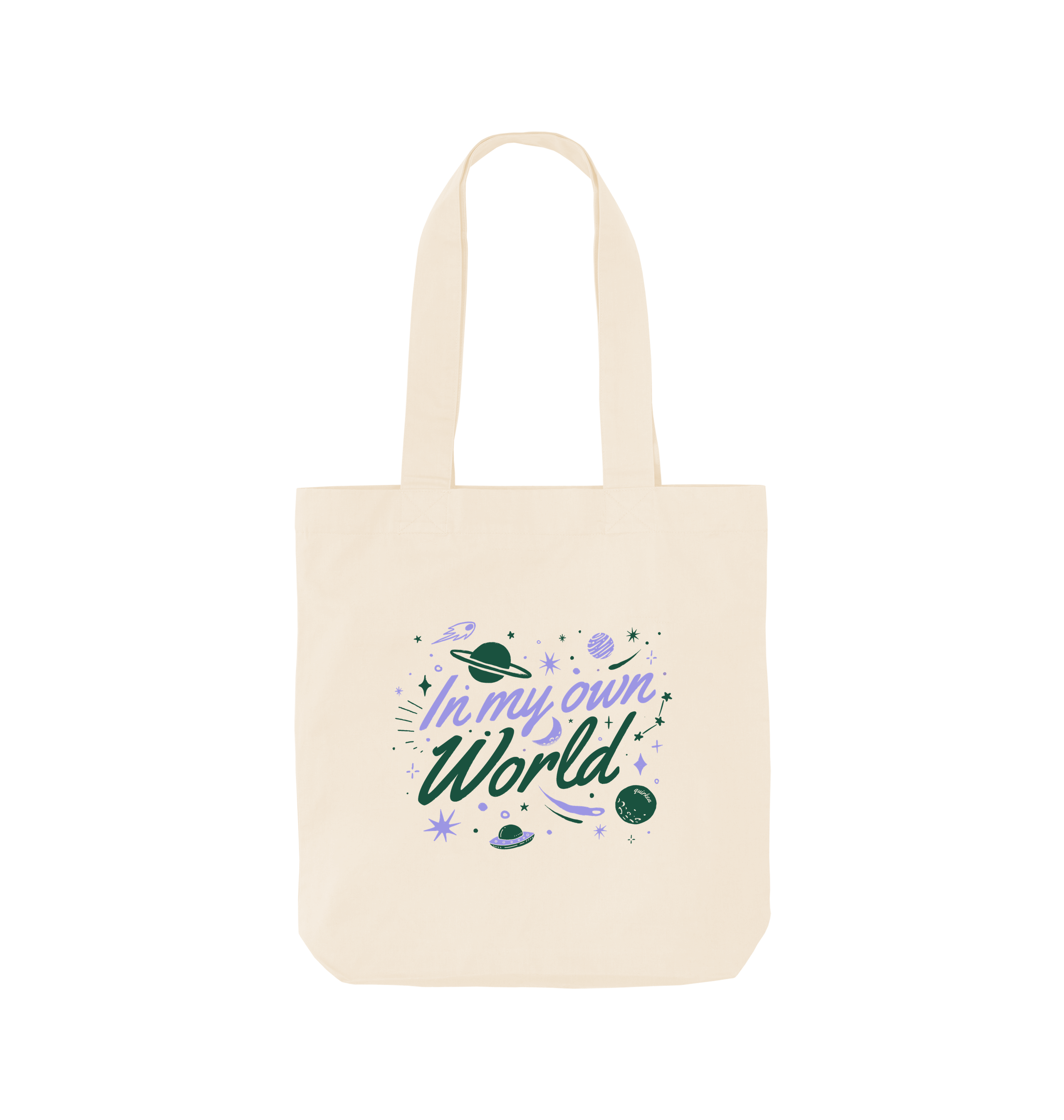 Natural Printed Bag Front