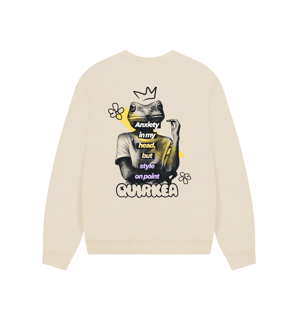 Oat Printed Sweater Back