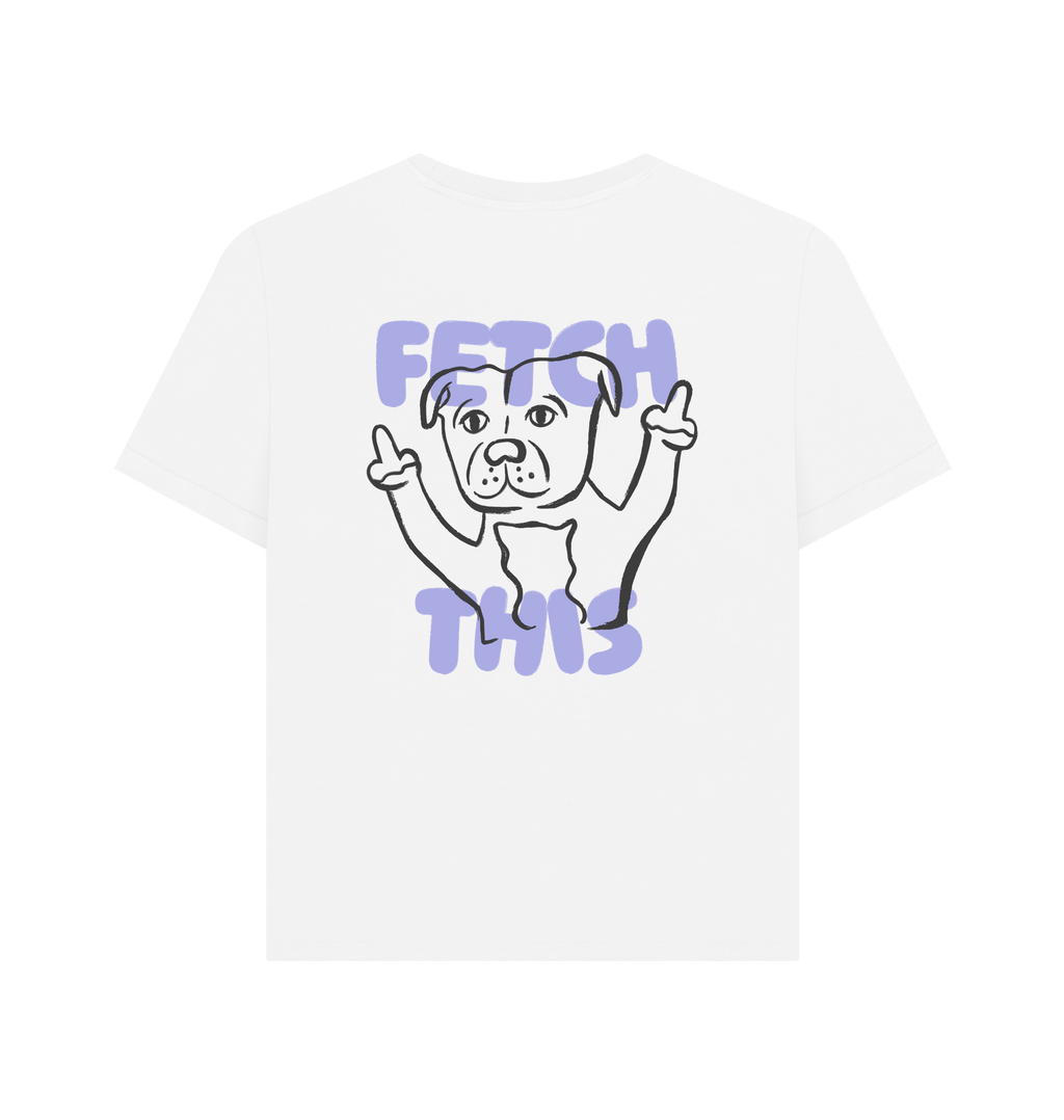 White Printed T-shirt Back