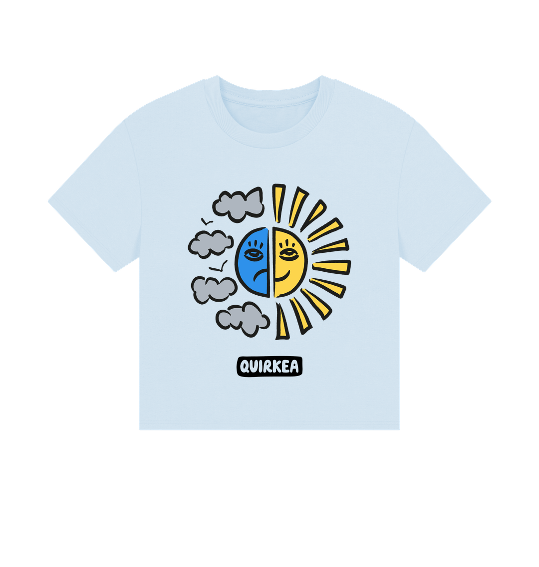 Sky Blue Printed T-shirt