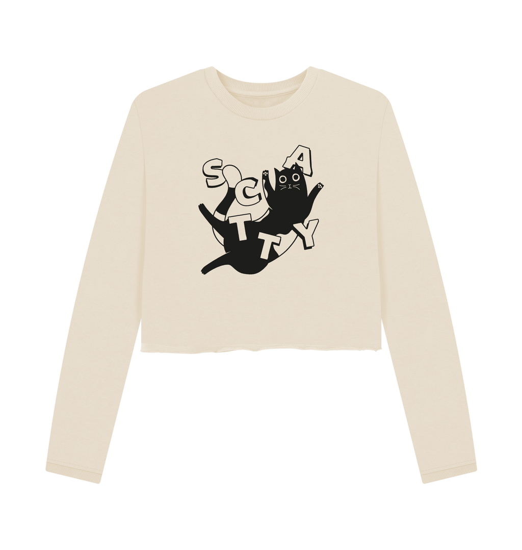 Oat Printed Boxy Jumpers Front