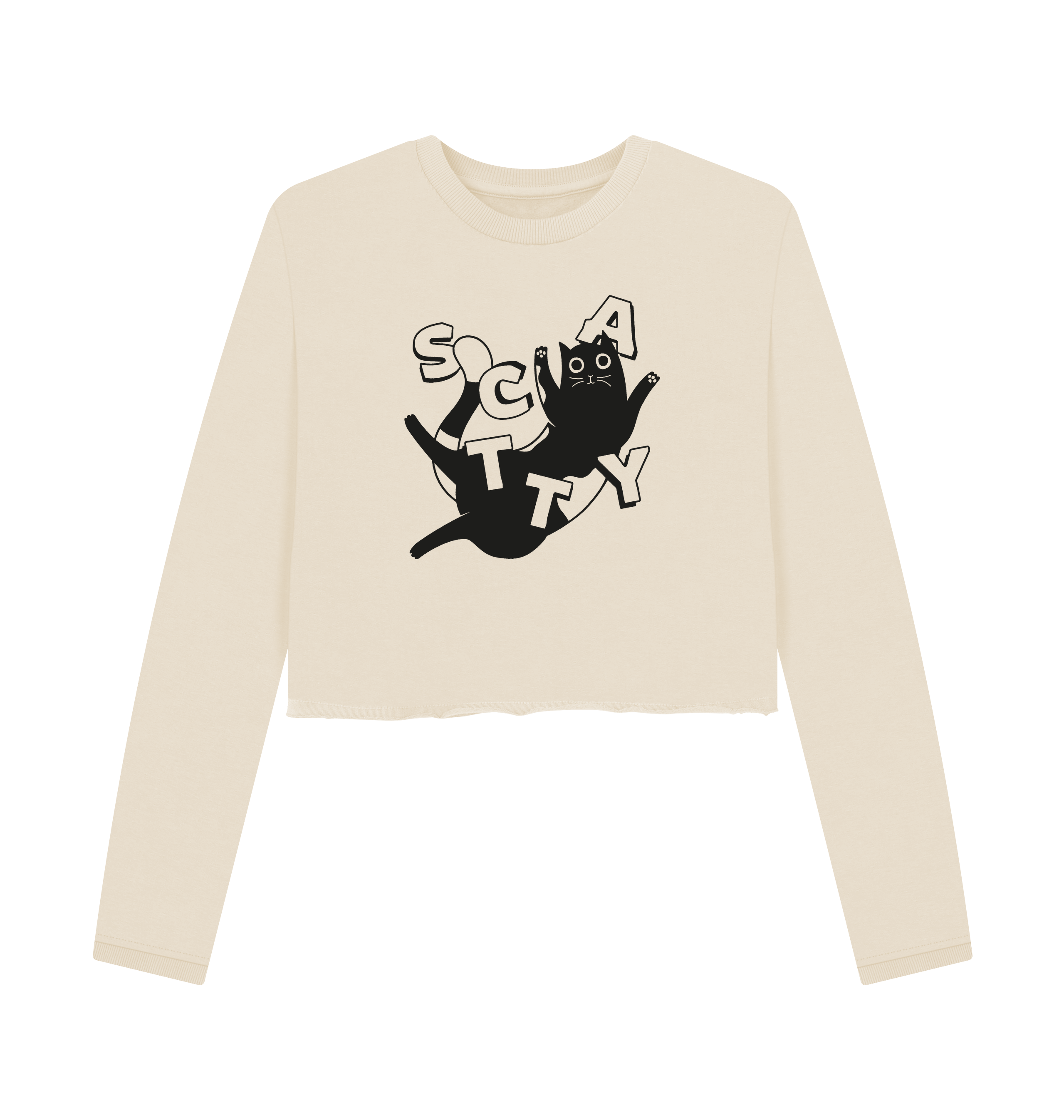 Oat Printed Boxy Jumpers Front