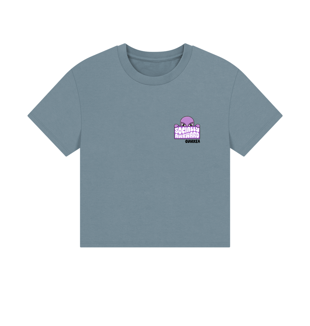 Stone Blue Printed T-shirt