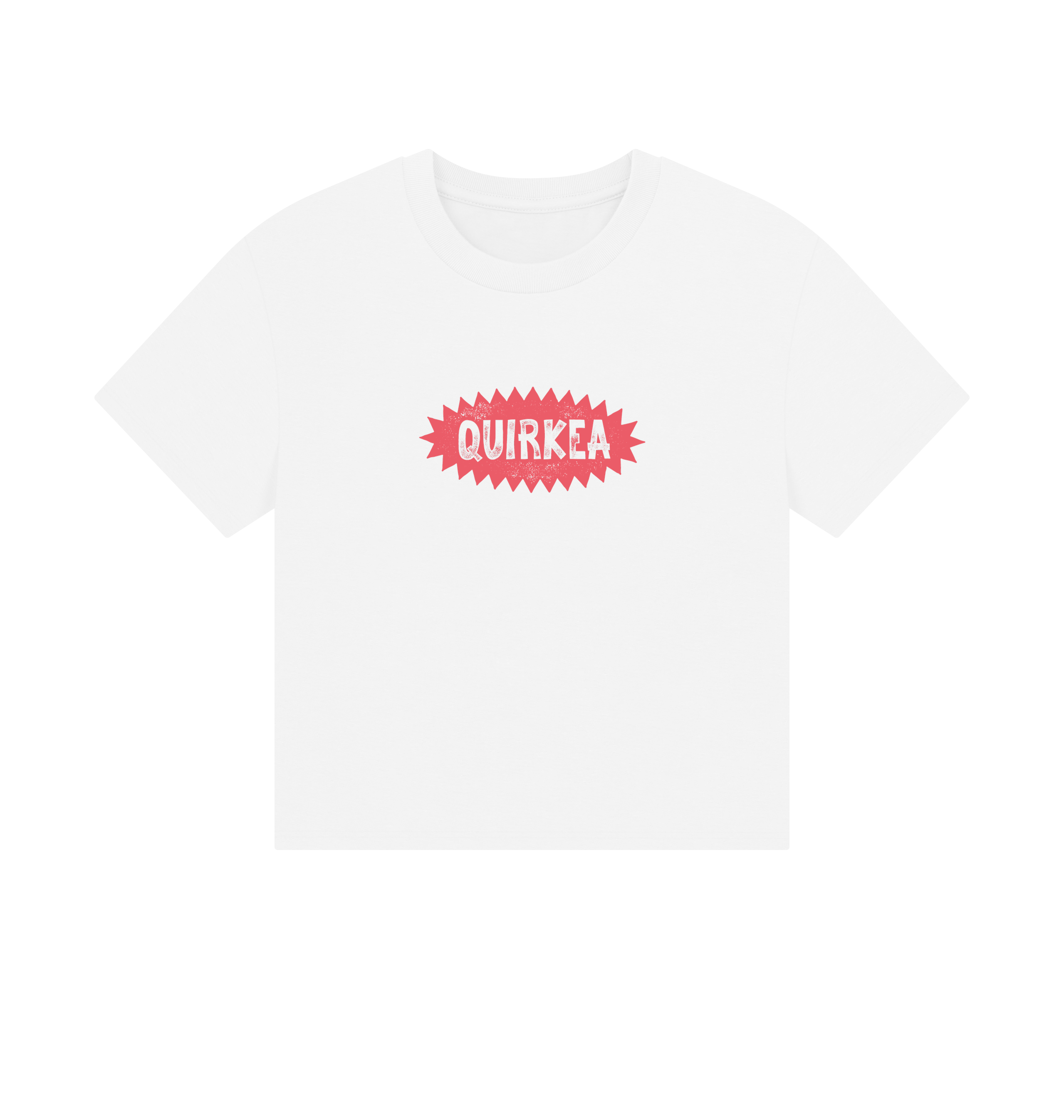 White Printed T-shirt Front