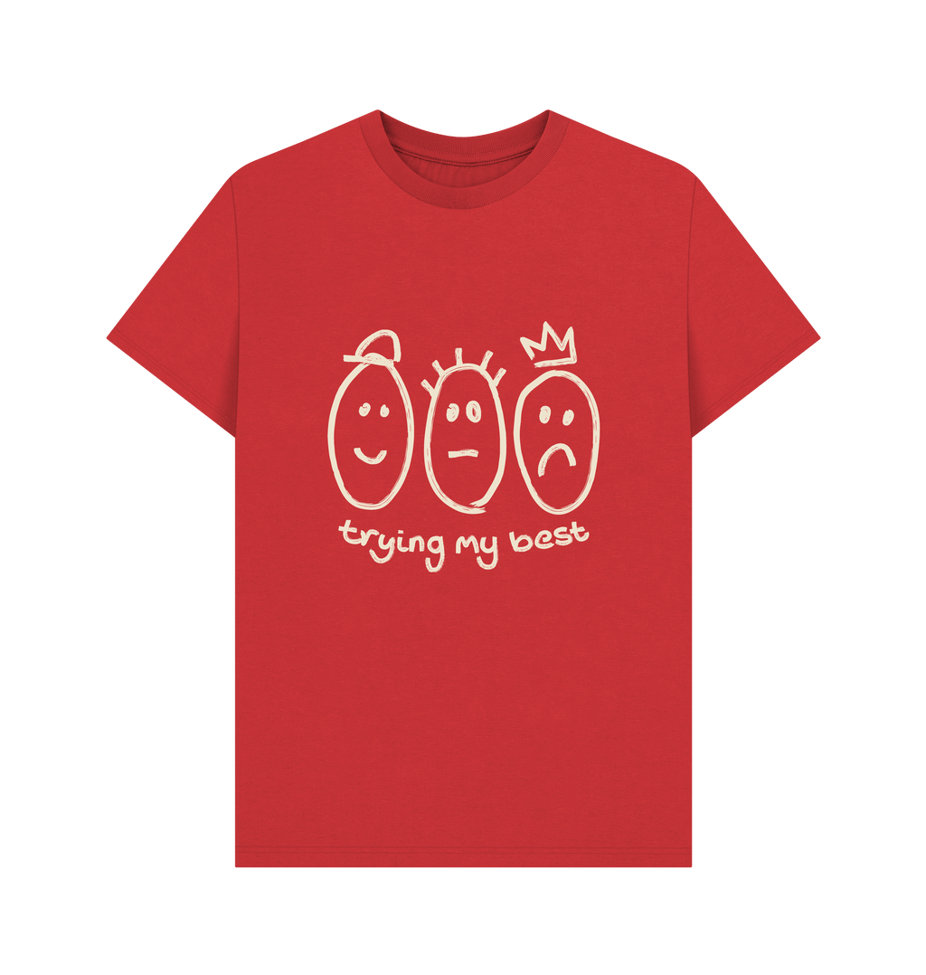Red Printed T-shirt Front