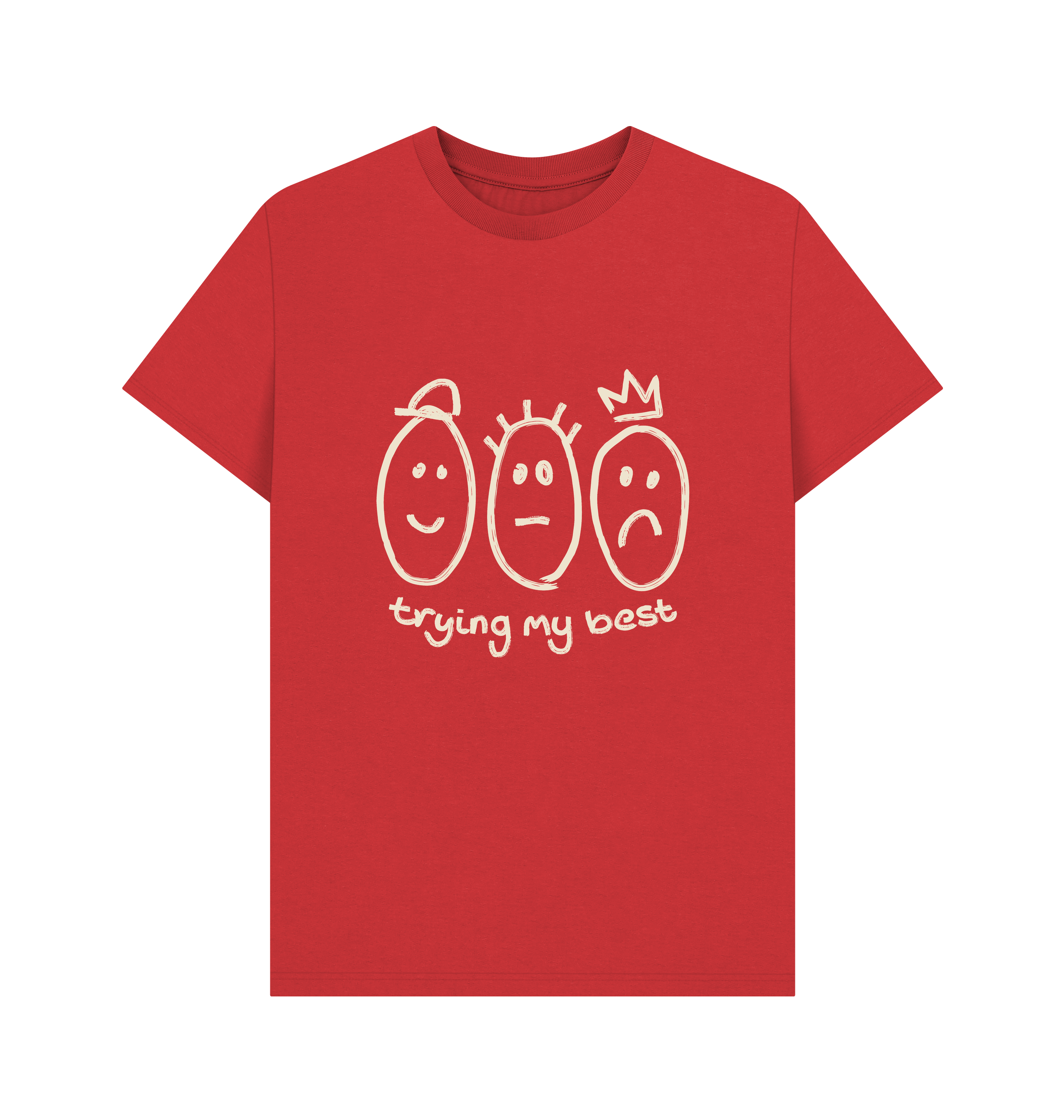 Red Printed T-shirt Front