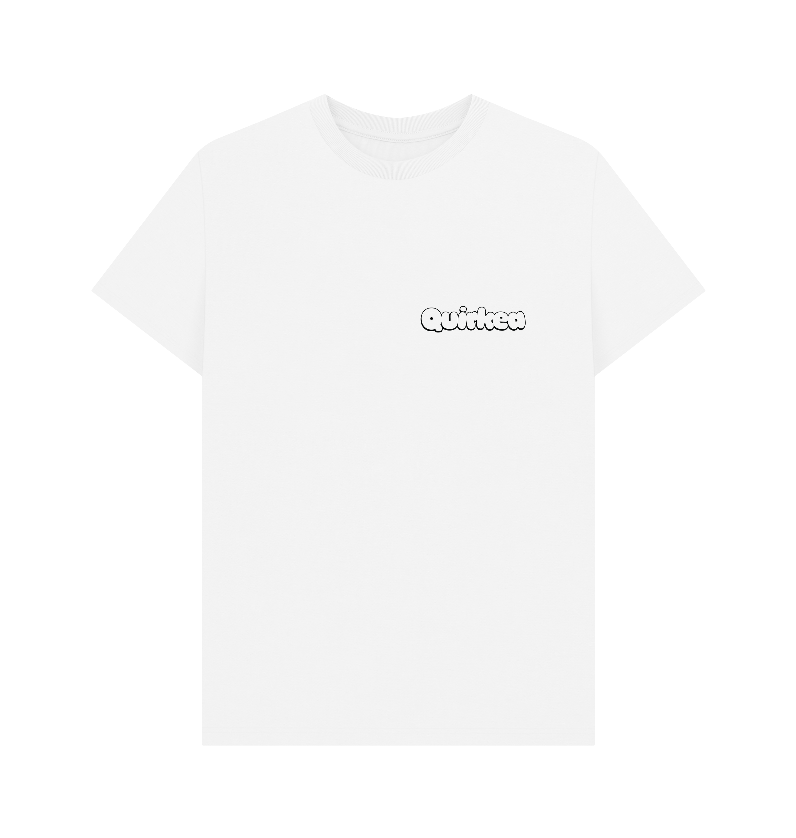 White Printed T-shirt Front