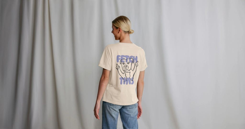 Purple 'Fetch This' Women's Relaxed Tshirt