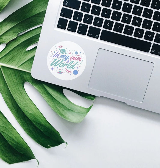 In My Own World Sticker